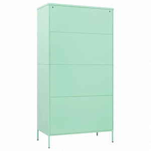 vidaXL 洋服ダンス ミント 90x50x180 cm スチール家具 キャビネット&収納 戸棚・ワードローブ(代引不可)