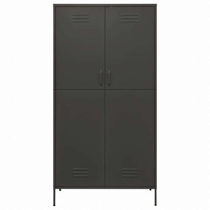 vidaXL 洋服ダンス アントラシート 90x50x180 cm スチール家具 キャビネット&収納 戸棚・ワードローブ(代引不可)