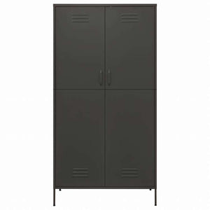 vidaXL 洋服ダンス アントラシート 90x50x180 cm スチール家具 キャビネット&収納 戸棚・ワードローブ(代引不可)