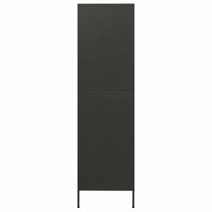 vidaXL 洋服ダンス アントラシート 90x50x180 cm スチール家具 キャビネット&収納 戸棚・ワードローブ(代引不可)