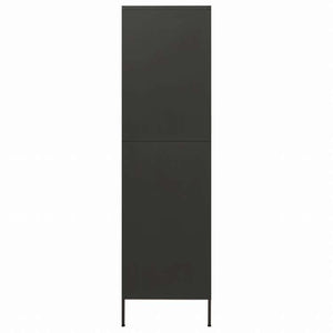 vidaXL 洋服ダンス アントラシート 90x50x180 cm スチール家具 キャビネット&収納 戸棚・ワードローブ(代引不可)
