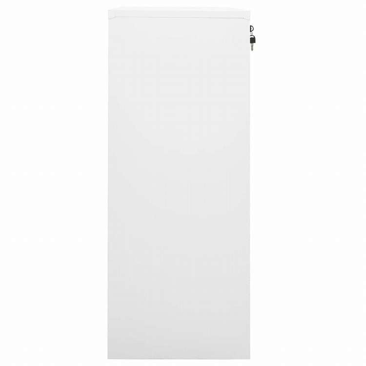 vidaXL オフィスキャビネット ホワイト 90x40x102cm スチール家具 キャビネット&収納 収納キャビネット・ロッカー(代引不可)