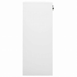 vidaXL オフィスキャビネット ホワイト 90x40x102cm スチール家具 キャビネット&収納 収納キャビネット・ロッカー(代引不可)