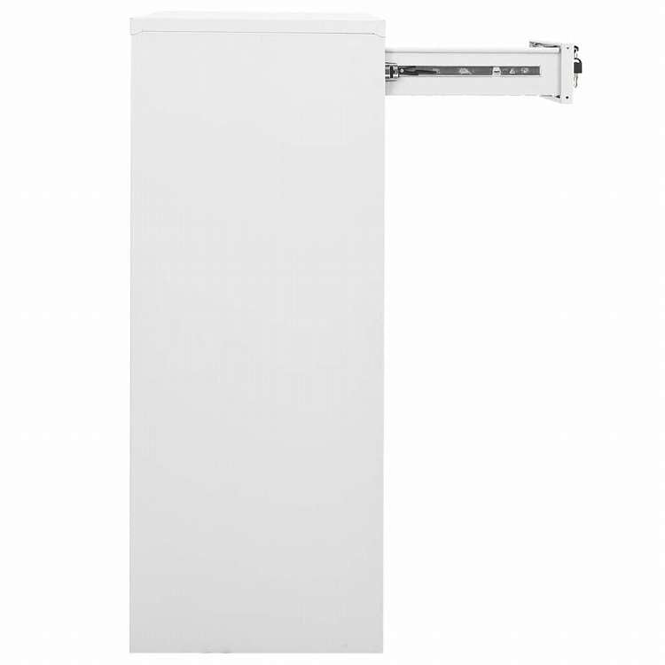 vidaXL オフィスキャビネット ホワイト 90x40x102cm スチール家具 キャビネット&収納 収納キャビネット・ロッカー(代引不可)