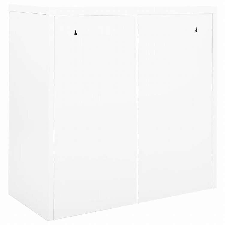 vidaXL スライドドアキャビネット ホワイト 90x40x90cm スチール家具 キャビネット&収納 収納キャビネット・ロッカー(代引不可)