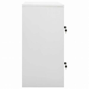 vidaXL ロッカーキャビネット ライトグレー 90x45x92.5cm スチール家具 キャビネット&収納 収納キャビネット・ロッカー(代引不可)