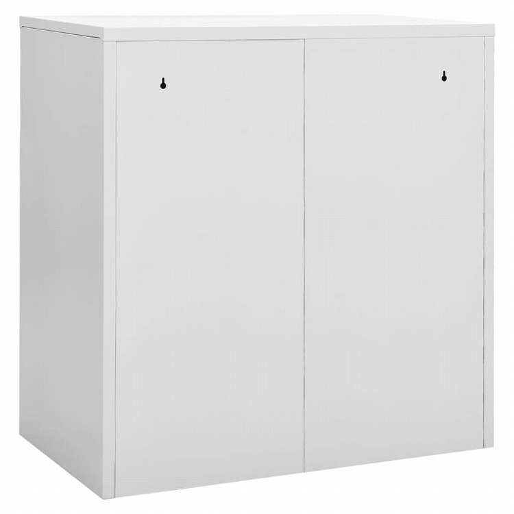 vidaXL ロッカーキャビネット ライトグレー 90x45x92.5cm スチール家具 キャビネット&収納 収納キャビネット・ロッカー(代引不可)