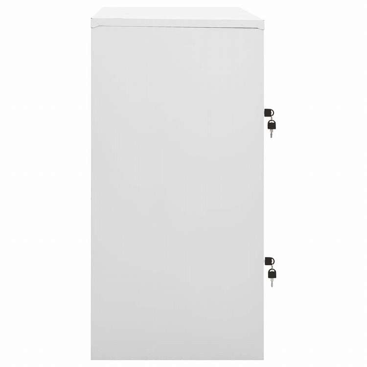 vidaXL ロッカーキャビネット ライトグレー&ブルー 90x45x92.5cm スチール家具 キャビネット&収納 収納キャビネット・ロッカー(代引不可)