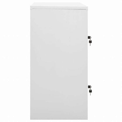 vidaXL ロッカーキャビネット ライトグレー&ブルー 90x45x92.5cm スチール家具 キャビネット&収納 収納キャビネット・ロッカー(代引不可)