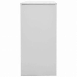 vidaXL ロッカーキャビネット ライトグレー&グリーン 90x45x92.5cm スチール家具 キャビネット&収納 収納キャビネット・ロッカー(代引不可)