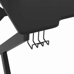 vidaXL ゲーミングデスク K字型脚 ブラック 90x60x75 cm家具 オフィス家具 デスク(代引不可)