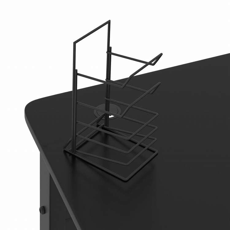 vidaXL ゲーミングデスク K字型脚 ブラック 90x60x75 cm家具 オフィス家具 デスク(代引不可)