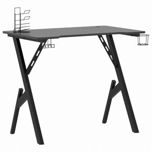 vidaXL ゲーミングデスク Y字型脚 ブラック 90x60x75 cm家具 オフィス家具 デスク(代引不可)