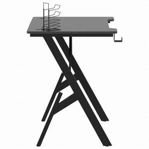 vidaXL ゲーミングデスク Y字型脚 ブラック 90x60x75 cm家具 オフィス家具 デスク(代引不可)