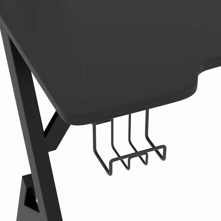 vidaXL ゲーミングデスク Y字型脚 ブラック 90x60x75 cm家具 オフィス家具 デスク(代引不可)