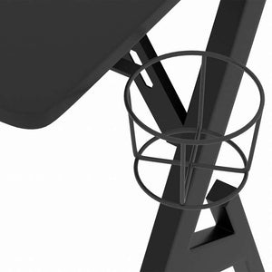 vidaXL ゲーミングデスク Y字型脚 ブラック 90x60x75 cm家具 オフィス家具 デスク(代引不可)