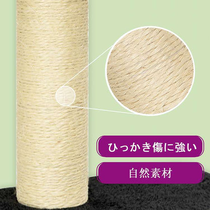 vidaXL キャットタワー サイザル麻製 爪とぎポール付 60cm ダークグレー動物&ペット用品 ペット用品 猫用品 猫用家具(代引不可)