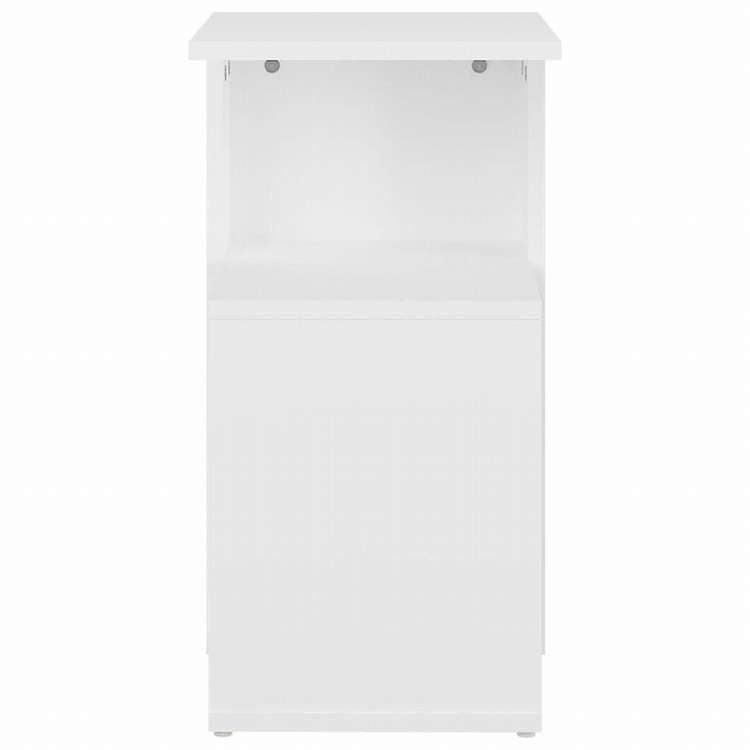 vidaXL サイドテーブル ホワイト 36x30x56cm エンジニアリングウッド家具 テーブル アクセントテーブル エンドテーブル(代引不可)