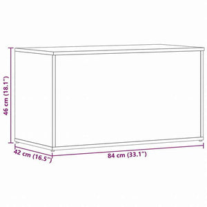 vidaXL 収納チェスト ホワイト 84x42x46 cm エンジニアリングウッド家具 キャビネット&収納 収納チェスト(代引不可)