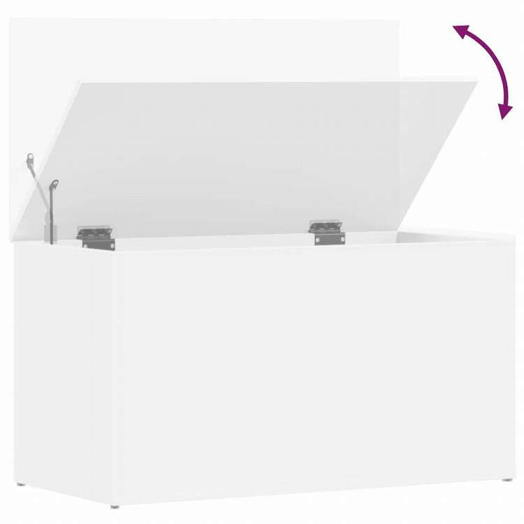vidaXL 収納チェスト ホワイト 84x42x46 cm エンジニアリングウッド家具 キャビネット&収納 収納チェスト(代引不可)