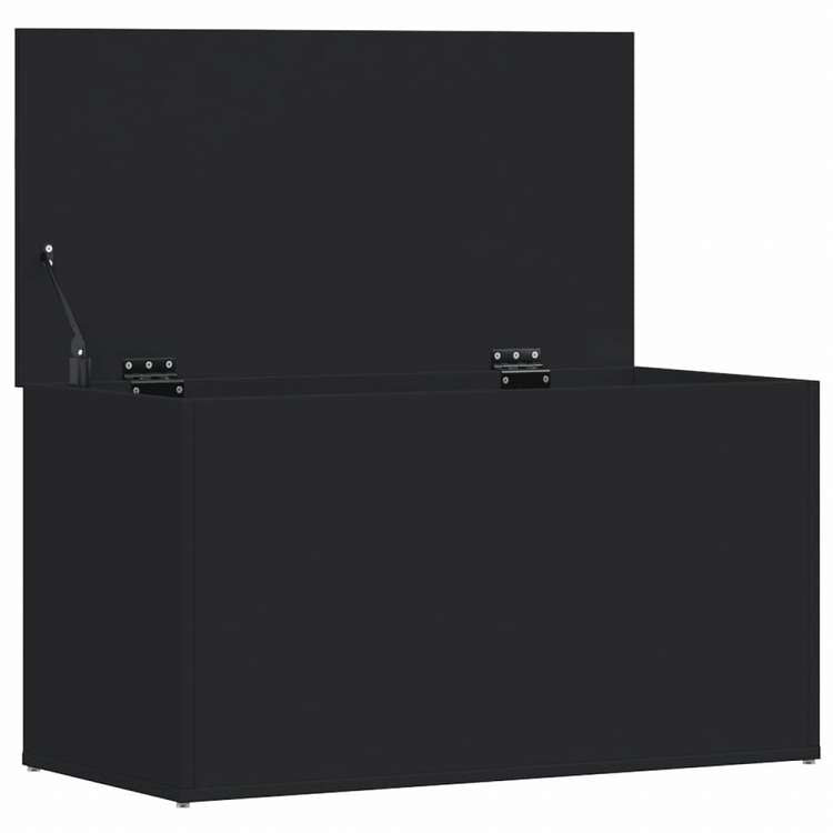 vidaXL 収納チェスト ブラック 84x42x46 cm エンジニアリングウッド家具 キャビネット&収納 収納チェスト(代引不可)