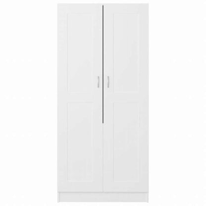 vidaXL 洋服ダンス ホワイト 82.5x51.5x180 cm エンジニアリングウッド家具 キャビネット&収納 戸棚・ワードローブ(代引不可)