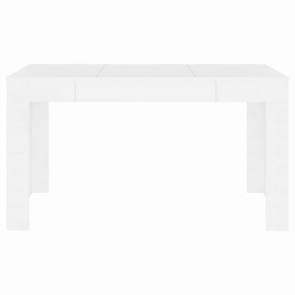 vidaXL ダイニングテーブル ホワイト 140x74.5x76cm エンジニアリングウッド家具 テーブル キッチン・ダイニングルームテーブル(代引不可)