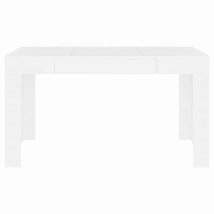 vidaXL ダイニングテーブル ホワイト 140x74.5x76cm エンジニアリングウッド家具 テーブル キッチン・ダイニングルームテーブル(代引不可)
