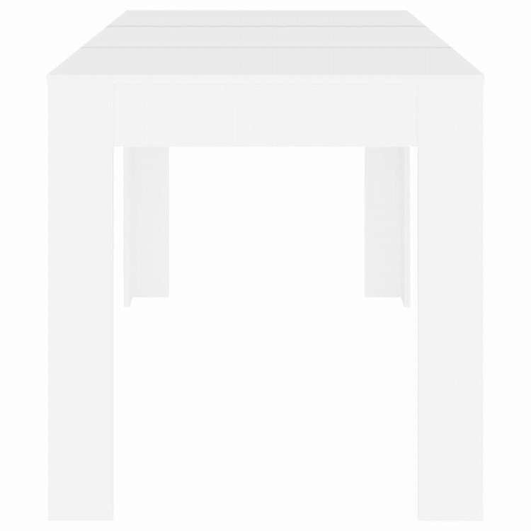 vidaXL ダイニングテーブル ホワイト 140x74.5x76cm エンジニアリングウッド家具 テーブル キッチン・ダイニングルームテーブル(代引不可)