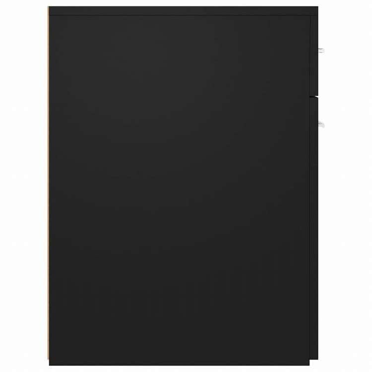 vidaXL 収納キャビネット 薬 ブラック 20x45.5x60 cm エンジニアリングウッド家具 キャビネット&収納 収納キャビネット・ロッカー(代引不可)