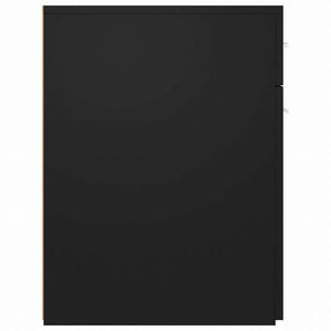 vidaXL 収納キャビネット 薬 ブラック 20x45.5x60 cm エンジニアリングウッド家具 キャビネット&収納 収納キャビネット・ロッカー(代引不可)