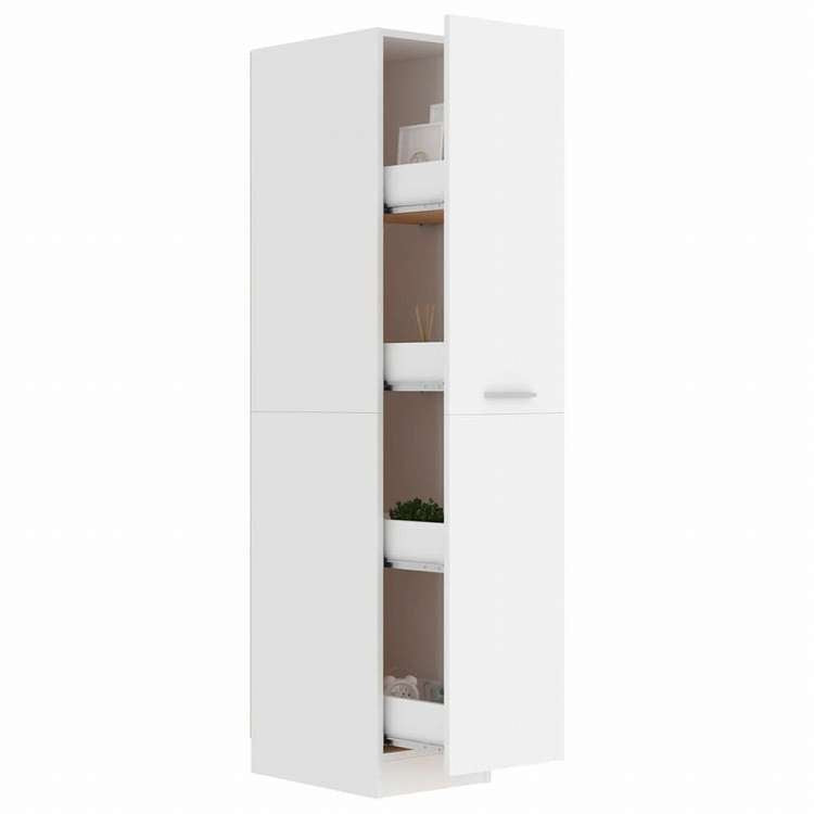 vidaXL 収納キャビネット 薬 ホワイト 30x42.5x150 cm エンジニアリングウッド家具 キャビネット&収納 収納キャビネット・ロッカー(代引不可)