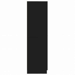 vidaXL 収納キャビネット 薬 ブラック 30x42.5x150 cm エンジニアリングウッド家具 キャビネット&収納 収納キャビネット・ロッカー(代引不可)