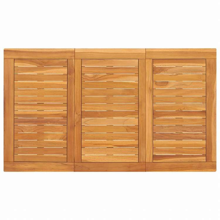 vidaXL ガーデンダイニングテーブル 120x70x77cm チーク無垢材家具 アウトドア家具 アウトドアテーブル(代引不可)