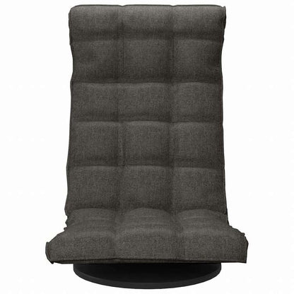 vidaXL 回転フロアチェア ダークグレー ファブリック家具 チェア 床椅子(代引不可)