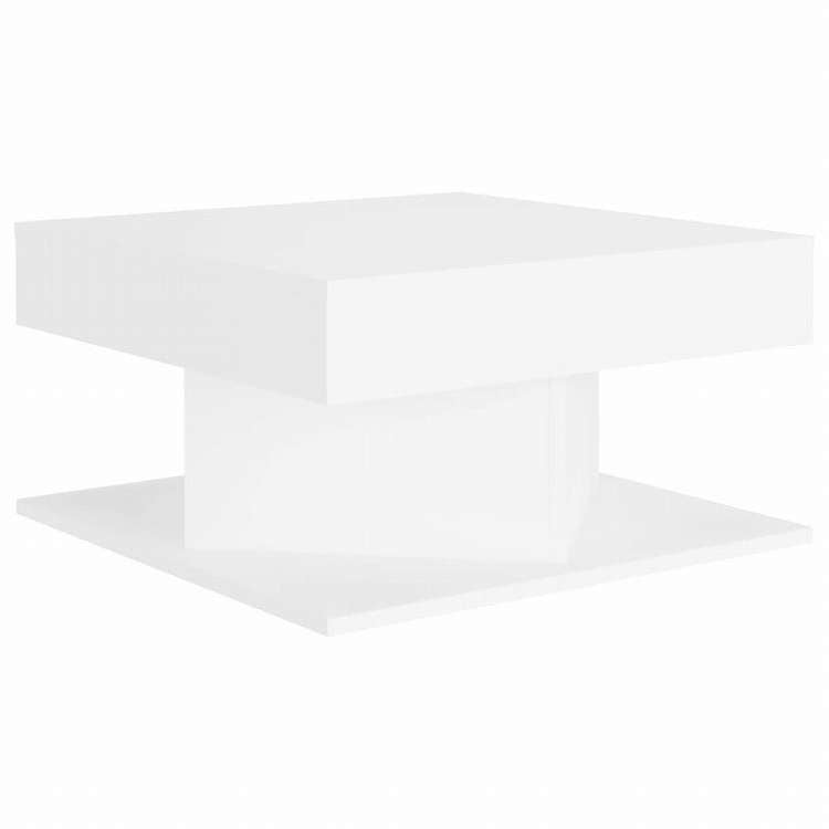 vidaXL コーヒーテーブル ホワイト 57x57x30 cm エンジニアリングウッド家具 テーブル アクセントテーブル コーヒーテーブル(代引不可)