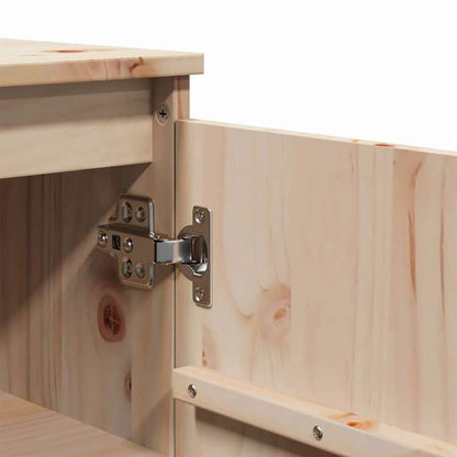 vidaXL サイドボード 60x36x84 cm パイン無垢材家具 キャビネット&収納 サイドボード(代引不可)