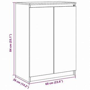 vidaXL サイドボード 60x36x84 cm パイン無垢材家具 キャビネット&収納 サイドボード(代引不可)