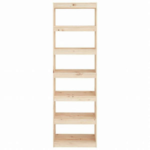 vidaXL ブックキャビネット/間仕切り 60x30x199.5 cm 無垢のパイン材家具 棚 本棚・オープンラック(代引不可)