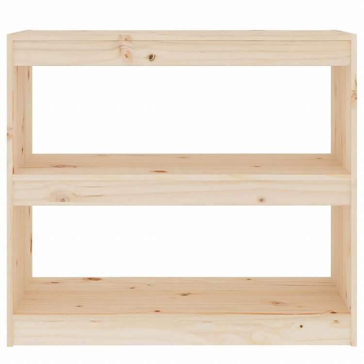 vidaXL ブックキャビネット/間仕切り 80x30x71.5 cm パイン無垢材家具 棚 本棚・オープンラック(代引不可)