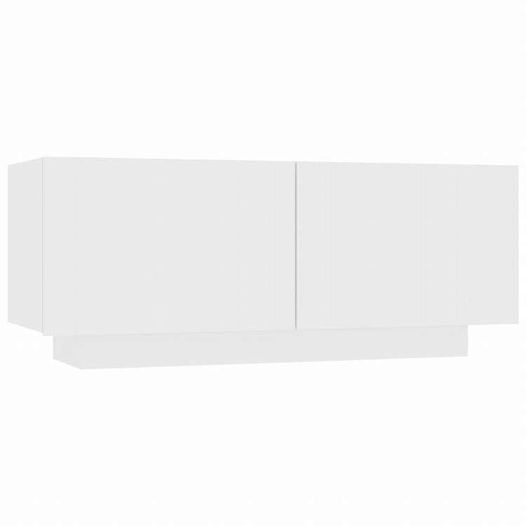 vidaXL ベッドサイドキャビネット ホワイト 100x35x40cm エンジニアリングウッド (804436)家具 テーブル ベッドサイドテーブル(代引不可)