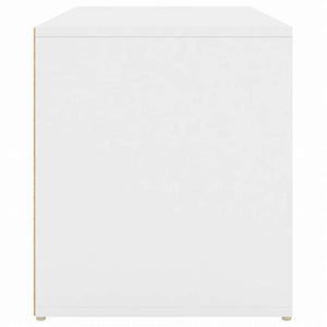 vidaXL ホールベンチ 80x40x45 cm ホワイト エンジニアリングウッド家具 ベンチ 倉庫・通路用ベンチ(代引不可)