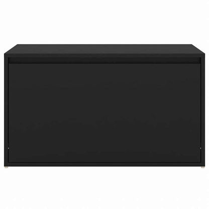 vidaXL ホールベンチ 80x40x45 cm ブラック エンジニアリングウッド家具 ベンチ 倉庫・通路用ベンチ(代引不可)