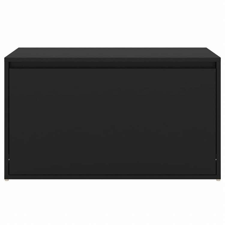 vidaXL ホールベンチ 80x40x45 cm ブラック エンジニアリングウッド家具 ベンチ 倉庫・通路用ベンチ(代引不可)