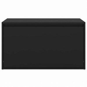 vidaXL ホールベンチ 80x40x45 cm ブラック エンジニアリングウッド家具 ベンチ 倉庫・通路用ベンチ(代引不可)