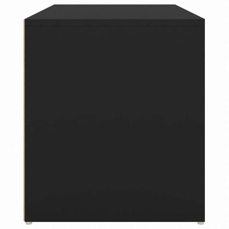 vidaXL ホールベンチ 80x40x45 cm ブラック エンジニアリングウッド家具 ベンチ 倉庫・通路用ベンチ(代引不可)