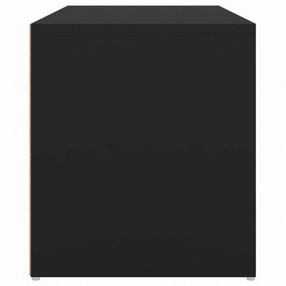 vidaXL ホールベンチ 80x40x45 cm ブラック エンジニアリングウッド家具 ベンチ 倉庫・通路用ベンチ(代引不可)