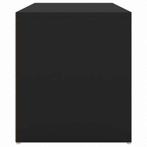 vidaXL ホールベンチ 80x40x45 cm ブラック エンジニアリングウッド家具 ベンチ 倉庫・通路用ベンチ(代引不可)