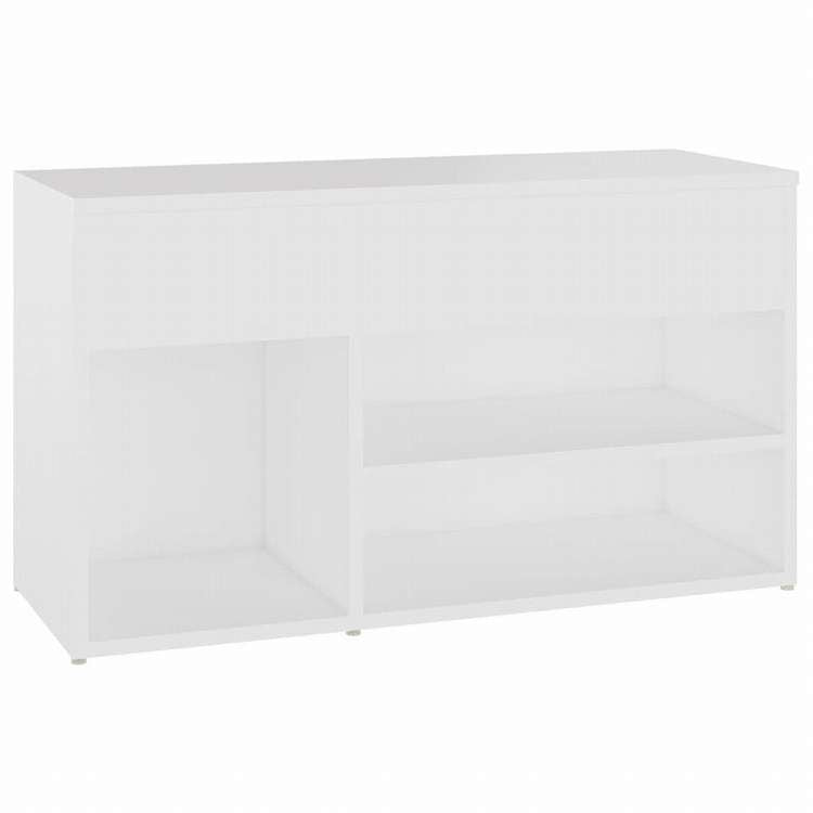 vidaXL シューズベンチ ホワイト 80x30x45 cm エンジニアリングウッドホーム&ガーデン 家事用品 収納&オーガナイザー 衣類・ワードローブ収納 シューズラック・整理収納(代引不可)