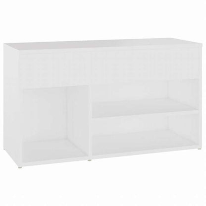 vidaXL シューズベンチ ホワイト 80x30x45 cm エンジニアリングウッドホーム&ガーデン 家事用品 収納&オーガナイザー 衣類・ワードローブ収納 シューズラック・整理収納(代引不可)
